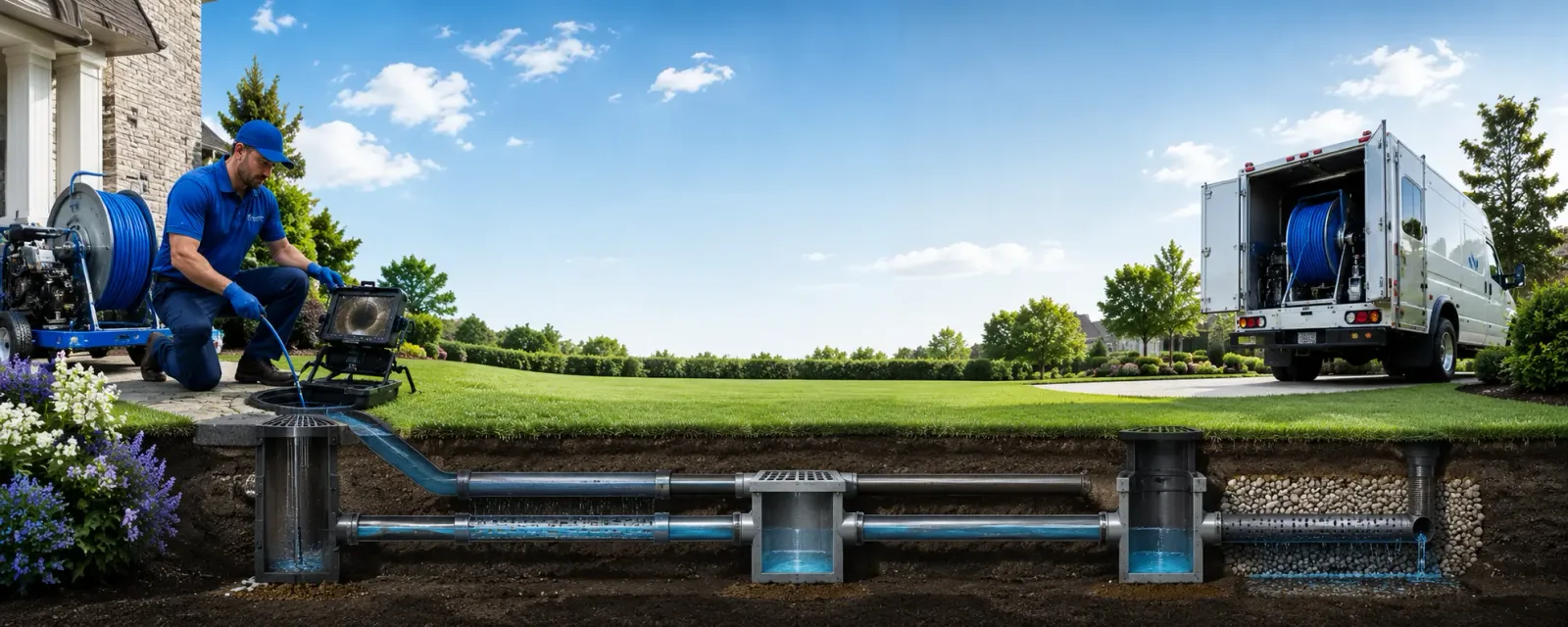 Outdoor drain cleaning information for Hauppauge, NY